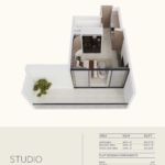 Studio apartment at Binghatti Elite