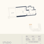 Studio apartment at Binghatti Elite 4