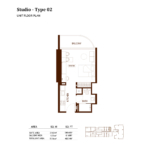 Studio apartment at Binghatti Hillviews 2