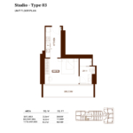 Studio apartment at Binghatti Hillviews 3