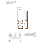 Studio apartment at Binghatti Hillviews 4