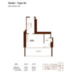 Studio apartment at Binghatti Hillviews 5