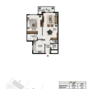1 Bedroom Apartment in South Garden Building E