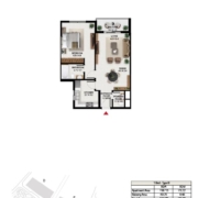 1 Bedroom Apartment in South Garden Building E 2