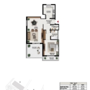 1 Bedroom Apartment in South Garden Building E 4