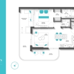2 Bedroom penthouse REEF 997 Floor Layout