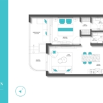 2 Bedroom penthouse REEF 997 Floor Layout