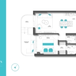 2 Bedroom penthouse REEF 997 Floor Layout