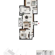 2 Bedroom Apartment in South Garden Building E 3