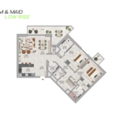 2 Bedroom apartment in Azul Tower Rise by Athlon by Aldar