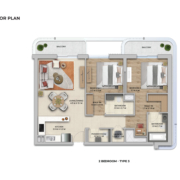 2 Bedroom apartment in Nouran Living at Saadiyat Island 3