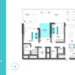 2 Bedroom penthouse REEF 997 Floor Layout