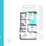 2 Bedroom penthouse REEF 997 Floor Layout