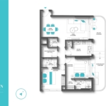 2 Bedroom penthouse REEF 997 Floor Layout