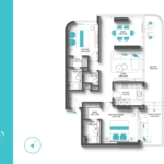 1 Bedroom penthouse REEF 997 Floor Layout