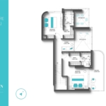 1 Bedroom penthouse REEF 997 Floor Layout