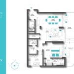 3 Bedroom penthouse REEF 997 Floor Layout
