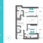 3 Bedroom penthouse REEF 997 Floor Layout