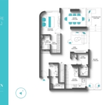 1 Bedroom penthouse REEF 997 Floor Layout
