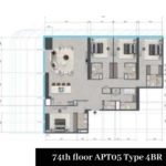 4 Bedroom apartment in Tiger Sky Tower