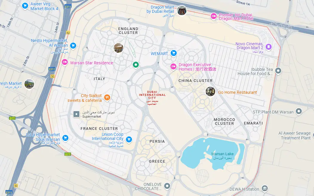 Aizel Tower at Dubai International City Location