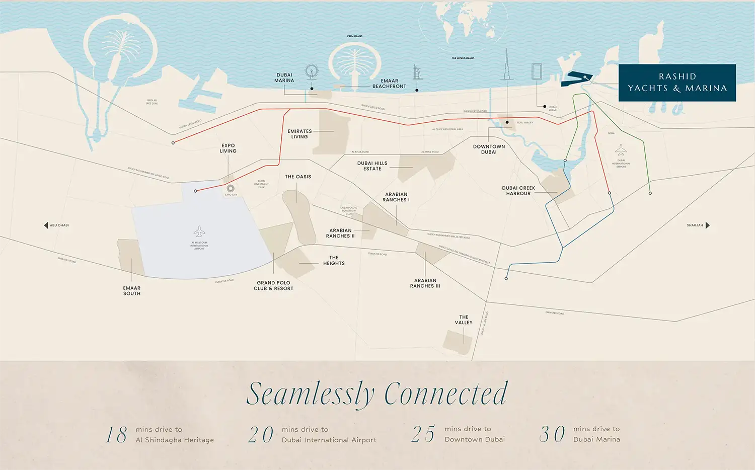 Aurea at Rashid Yachts And Marina Location