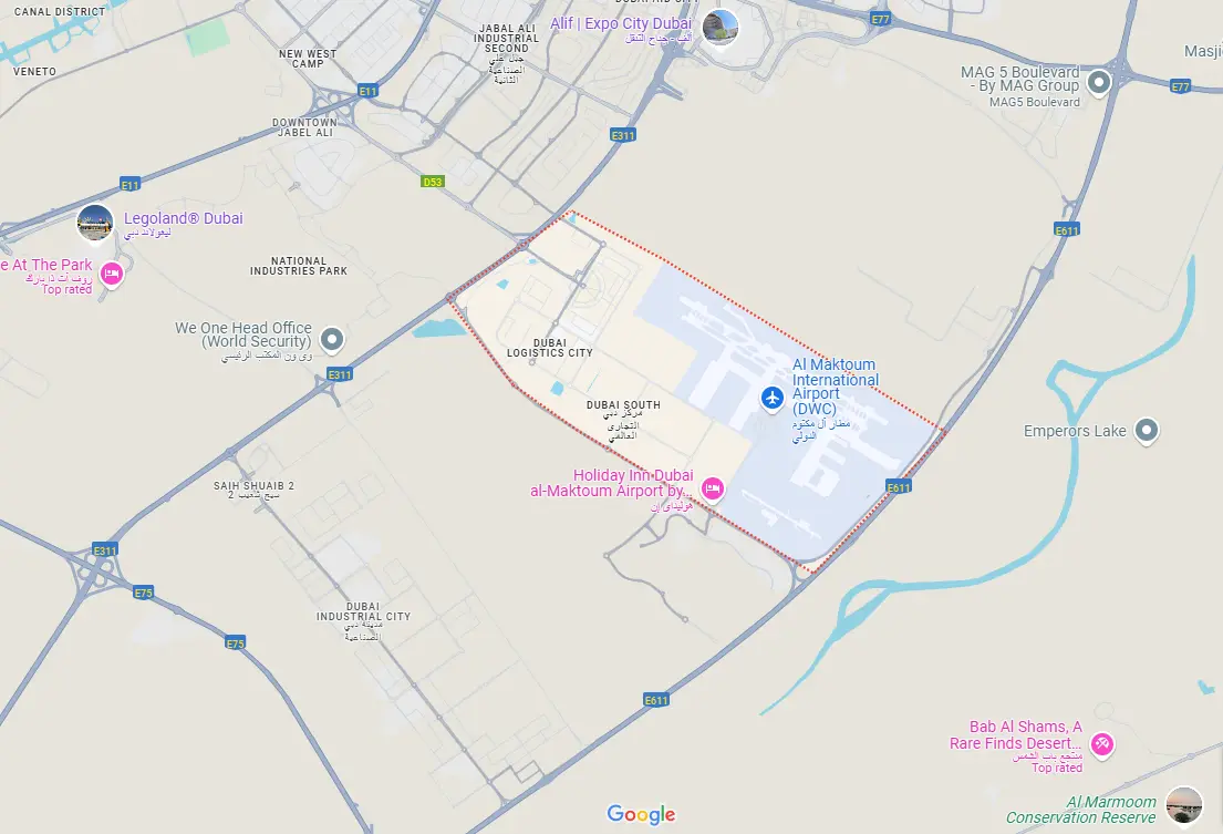 Greenfield Living at Dubai South Master Plan