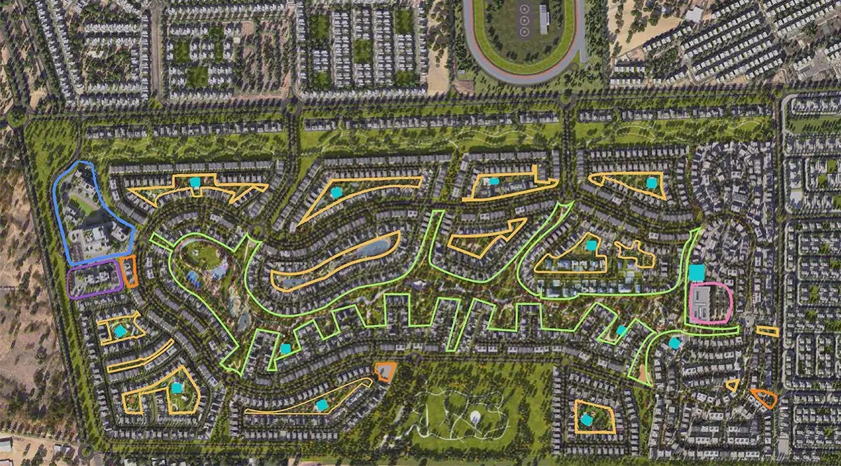La Vue at Nad al Sheba Gardens Location