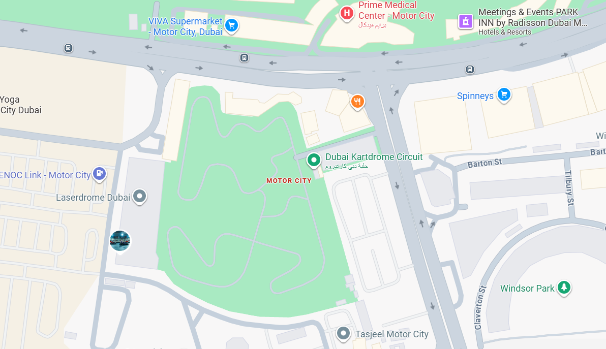 Mirdad at Motor City, Dubai Location