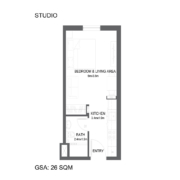 Studio apartment in Reeman Living at Al Shamkha