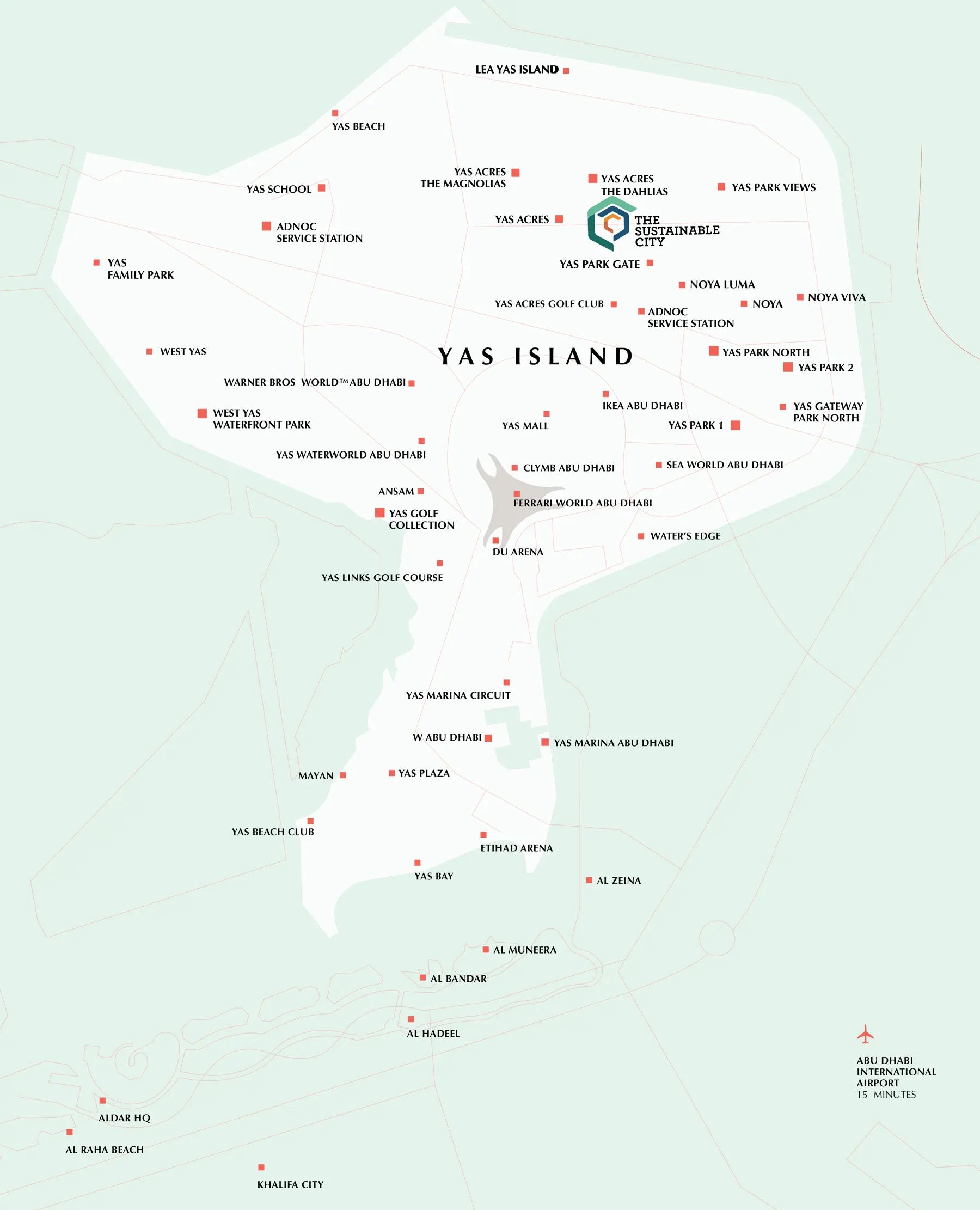 The Sustainable City Townhouses Location