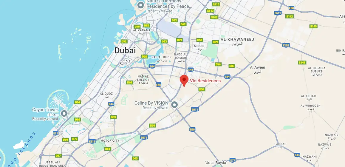 Vio Residences at Warsan 4 Mater Plan