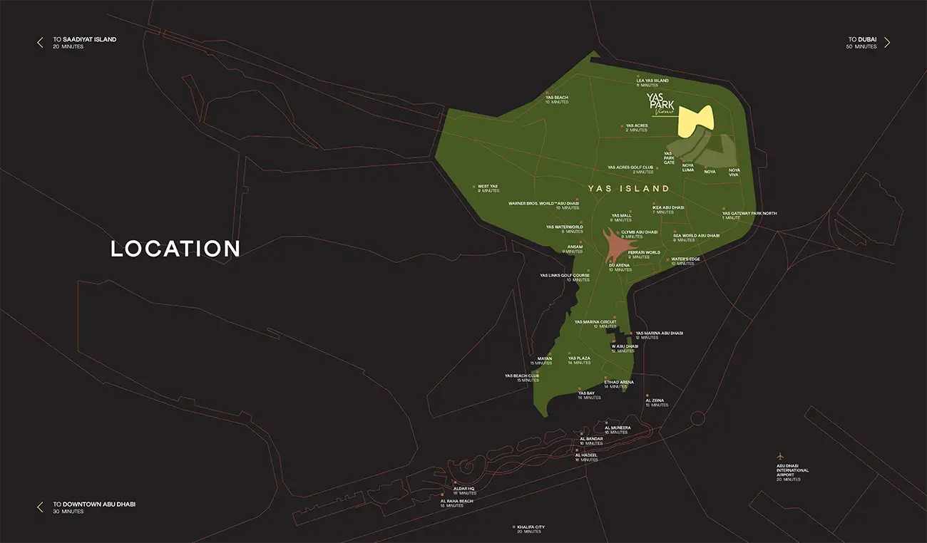 Yas Park Views Villas Location