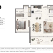 2 Bedroom apartment in Taiyo residences at Wasl Gate 6