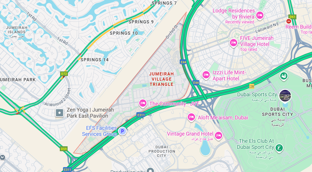 Elaris Rise at Jumeirah Village Triangle Location