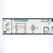 Studio apartment at Al Hamra Waterfront 2