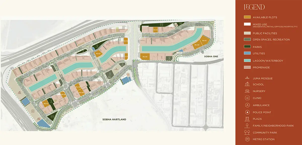 Zen Lagoons at Meydan Horizon Location