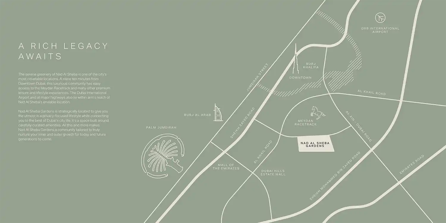 Nad al Sheba Gardens Phase 11 Location