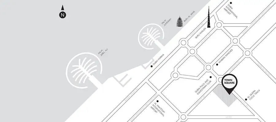 Alton at Town Square Dubai Location
