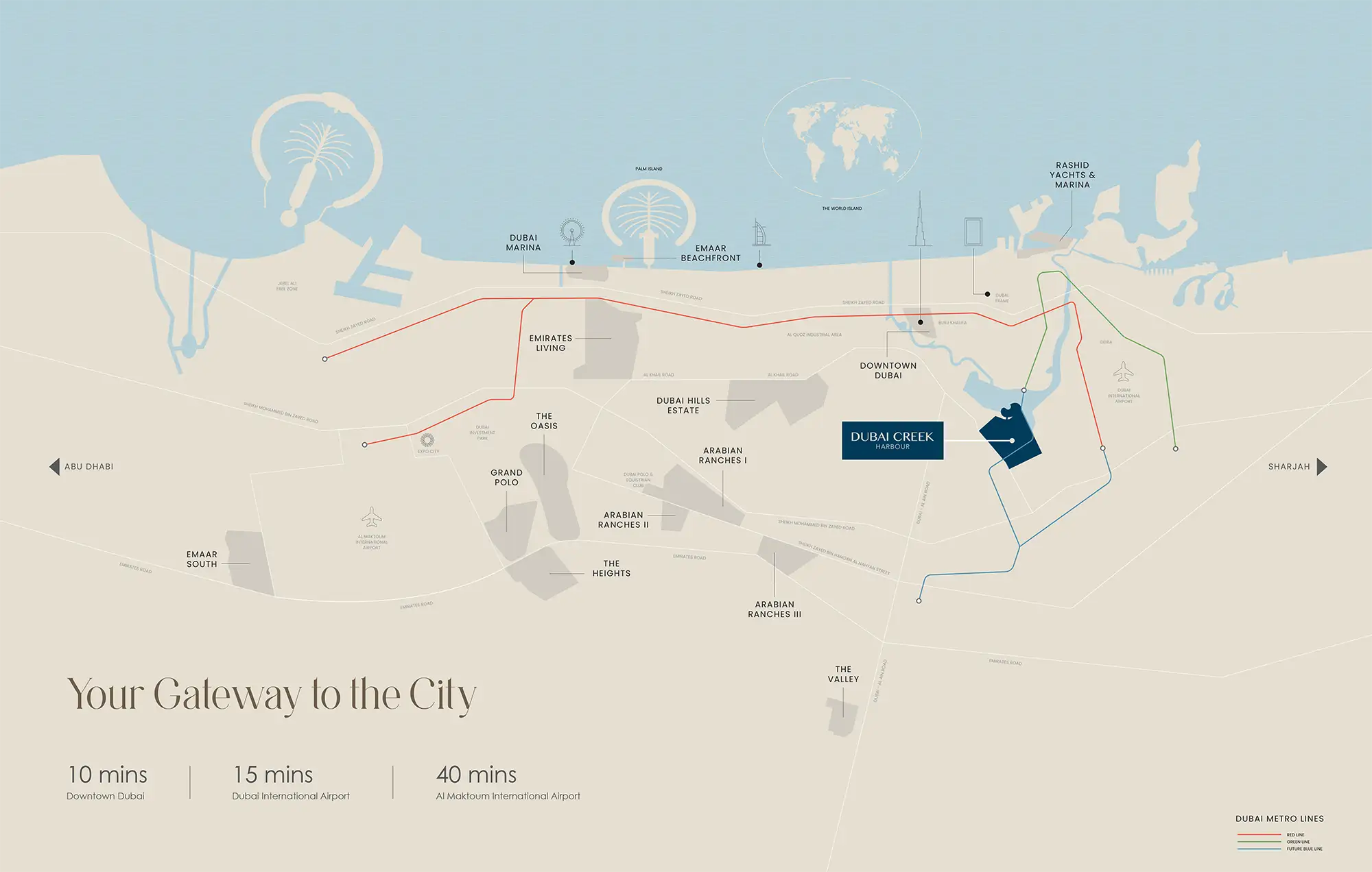 Silva at Dubai Creek Harbour Location