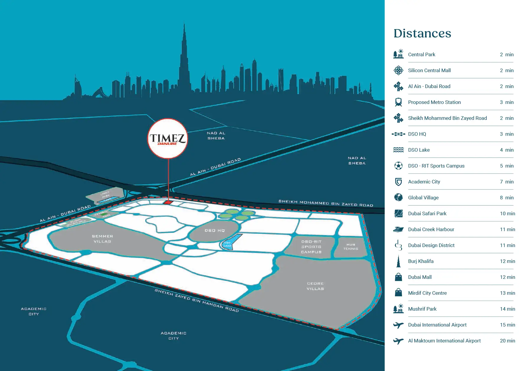 Timez at Dubai Silicon Oasis Location